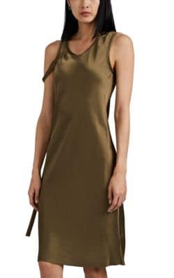 Satin Tie-Detailed Slipdress