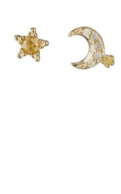 Moon Stud Earrings 2