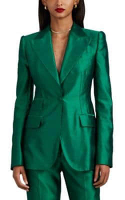 Silk Shantung Blazer