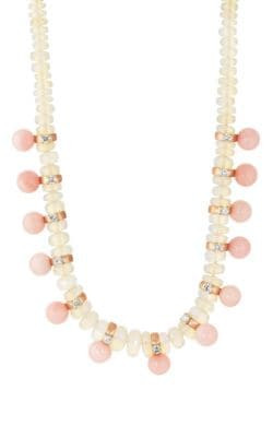 Mixed-Gemstone Beaded Necklace