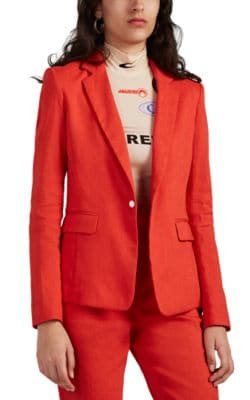 Lucy Linen-Blend Blazer