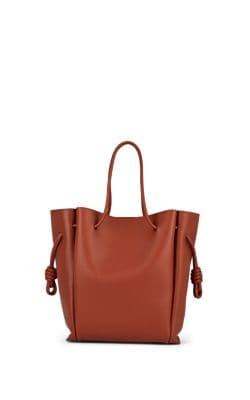 Flamenco Knot Medium Leather Tote Bag 1