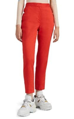 Poppy Linen-Blend Tapered Trousers
