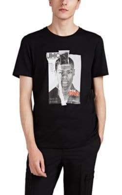 Magazine-Print Cotton-Blend T-Shirt