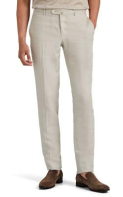 Dustin Slub Linen Slim Trousers