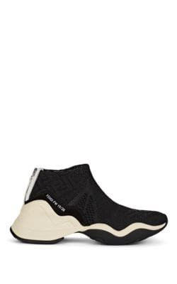 Women's Back-Zip Jacquard-Knit Sneakers