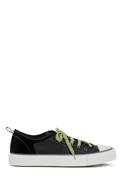 Men's Velvet & Nylon Sneakers