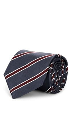 Striped Silk Satin Necktie 2