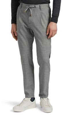 Worsted Wool Drawstring Trousers