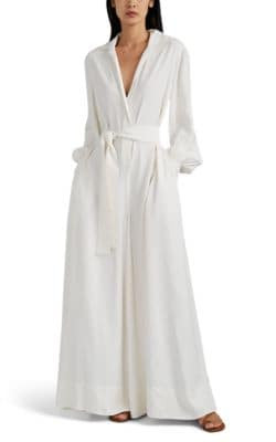 Belted Wide-Leg Jumpsuit
