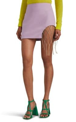 Crystal-Net Miniskirt