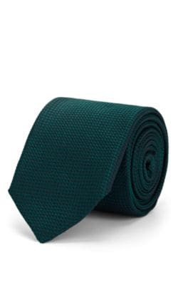 Waffle-Textured Silk Necktie