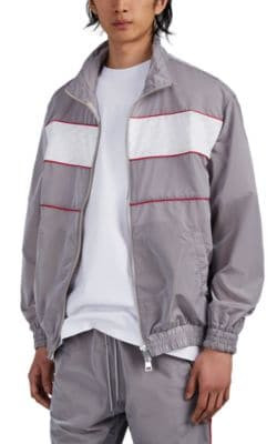 Tech-Taffeta Zip-Front Track Jacket