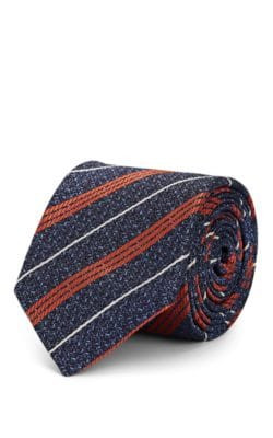 Striped Silk Jacquard Necktie 12