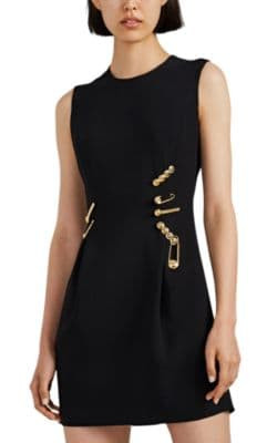Safety Pin Crepe Minidress