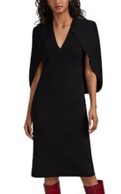 Crepe Cape Sweaterdress