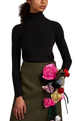 Rib-Knit Turtleneck Sweater