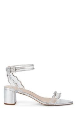 Emi Leather & PVC Ankle-Strap Sandals