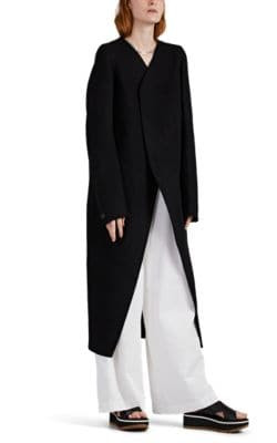 Tusk Wool-Blend Felt Wrap Coat