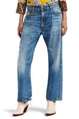 Distressed Boyfriend Jeans