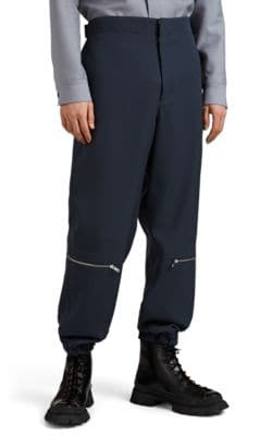 Zip-Detailed Workwear Trousers 1