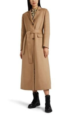 Cashmere-Wool Belted Coat