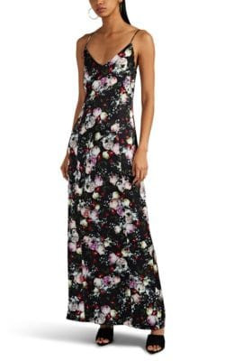 Aspen Floral Satin Slip Dress
