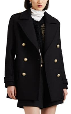 Wool Felt Double-Breasted Coat