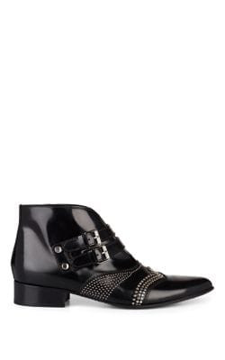 Studded Leather Ankle Boots 1