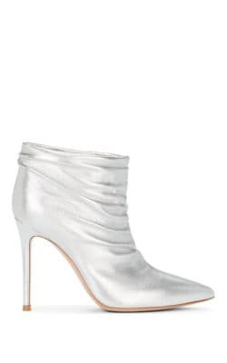 Cyril Metallic Leather Ankle Boots