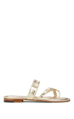 Susa Snakeskin Slide Sandals