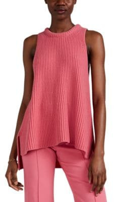 Rib-Knit Cashmere Tank