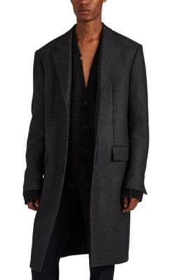 Wool-Blend Felt Oversized Coat