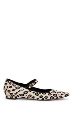 Kuloglu Calf-Hair Ballet Flats