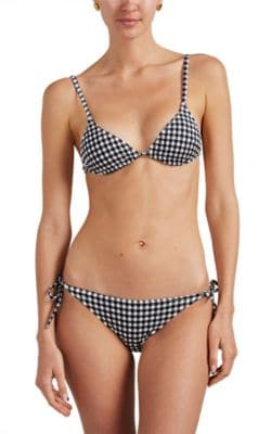Charlotte Gingham Seersucker Bikini Top