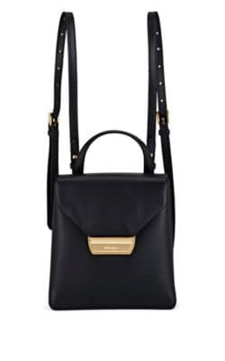 Small Leather Flap Backpack