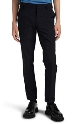 Twill Slim Cuffed Trousers
