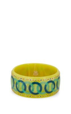 Bakelite & Mixed-Gemstone Bangle 13