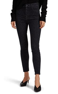 Lillie Leopard-Print High-Rise Skinny Jeans