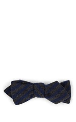 Striped Wool Bow Tie