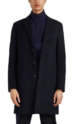 Brushed Wool-Blend Melton Overcoat