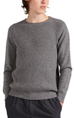 Waffle-Knit Cashmere Sweater