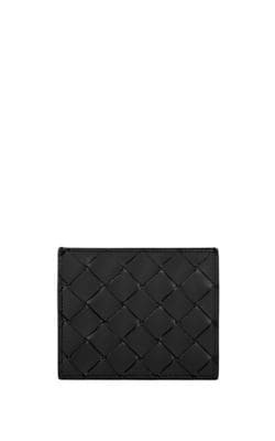 Intrecciato Leather Card Case 1