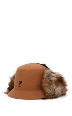 Faux-Fur & Wool Bucket Hat