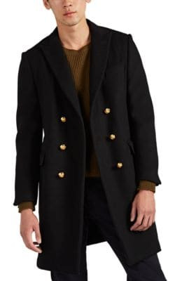 Wool-Cashmere Melton Topcoat