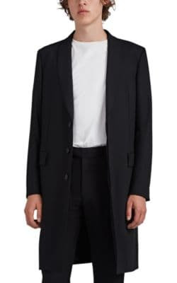 Leonard Double Wool Gabardine Topcoat