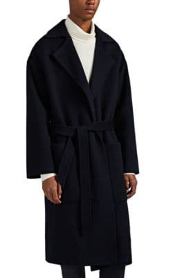 Timo Wool-Silk Belted Overcoat