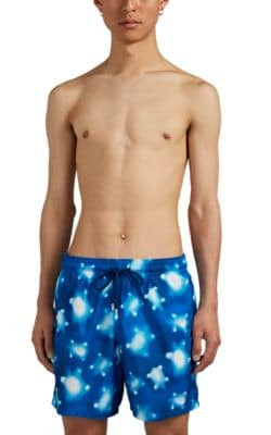 Crystal Turtles-Print Swim Trunks