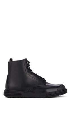Leather Lace-Up Boots 7
