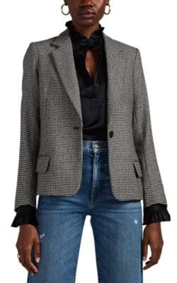 Humphrey Houndstooth Wool-Blend Blazer